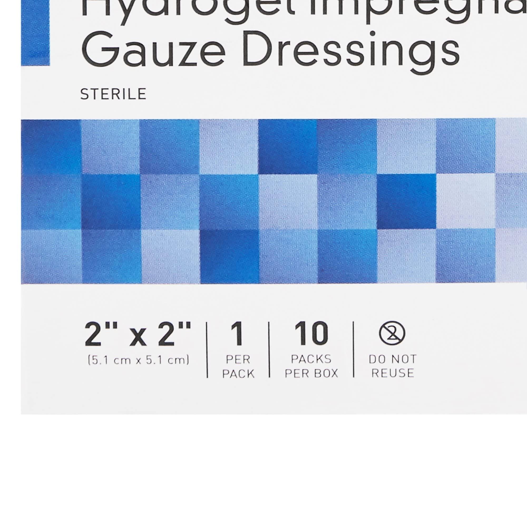 McKesson McKesson Hydrogel Impregnated Gauze Dressing, Sterile, 2 in x 2 in, 10 Count, 4 Packs, 40 Total