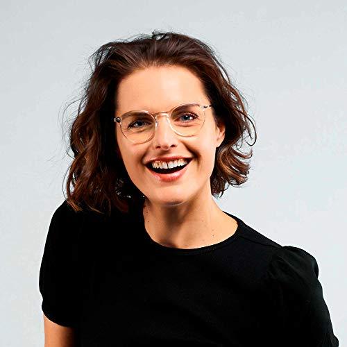 NOOZ NOOZ Optics Reading Glasses - Color Crystal Magnification Strength +1.00 - Round Shape - Magnifying Readers for Men and Women - Cruz Model Essential Collection