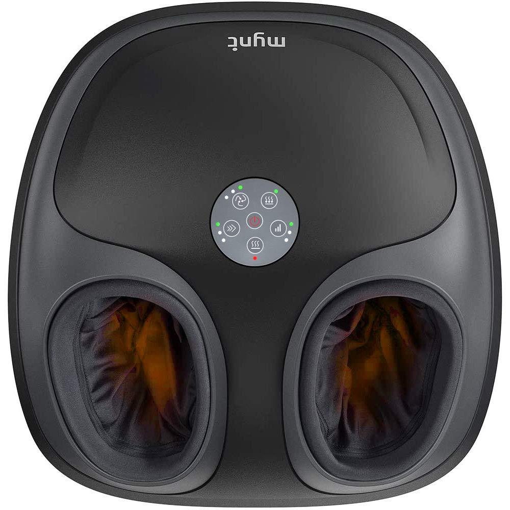 Mynt Foot Massager with Shiatsu Tapping Heat and Air Compression, Electric Foot Massage Machine for Plantar Fasciitis Pain Relief, Tired Feet, Promote Blood Circulation