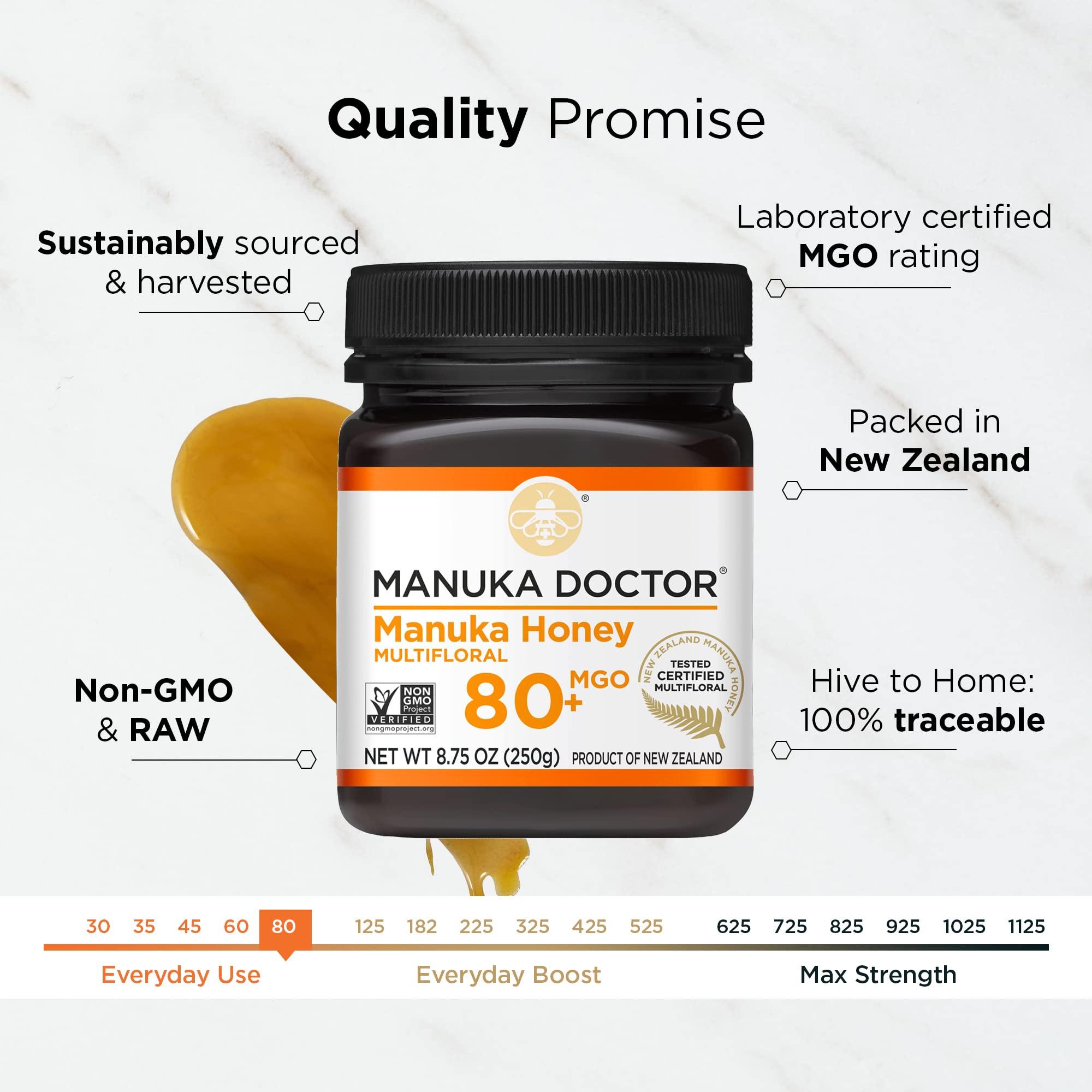 Manuka Doctor Multifloral Manuka Honey MGO 80+ (8.75 OZ)