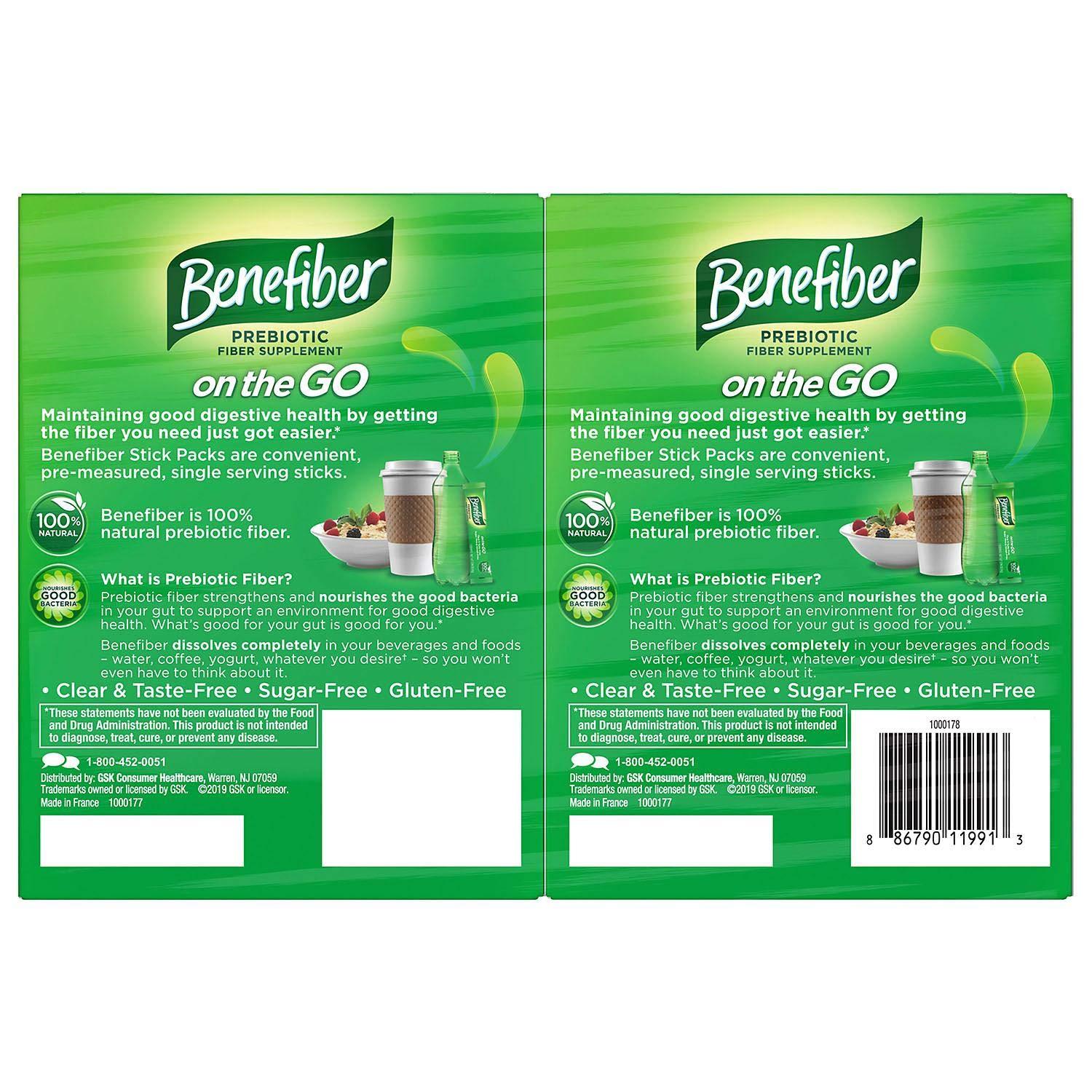 Benefiber Benefiber On The Go Fiber Supplement Stick Twin Pack (72 ct.)