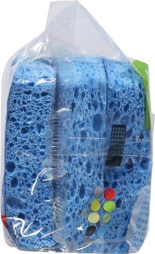 Scotch-Brite Scotch-Brite Scrub Dots Non-Scratch Scrub Sponge, Rinses Clean, for Washing Dishes and Cleaning Kitchen, 3 Scrub Sponges (Pack of 2)