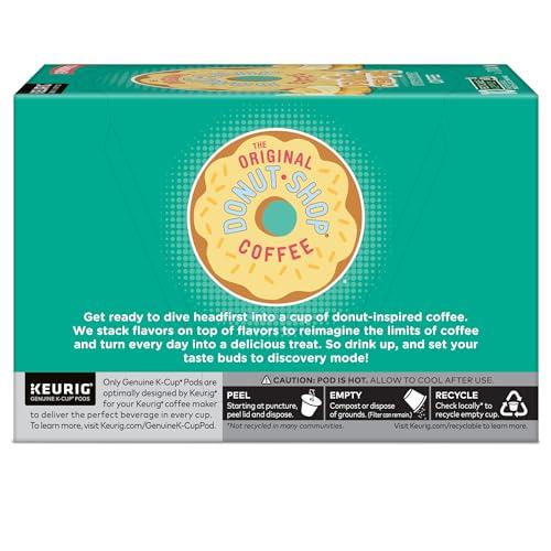 The Original Donut Shop The Original Donut Shop Vanilla Cream Puff Coffee, Keurig Single Serve K-Cup Pods, Medium Roast Coffee, 60 Count, (6 Packs of 10)