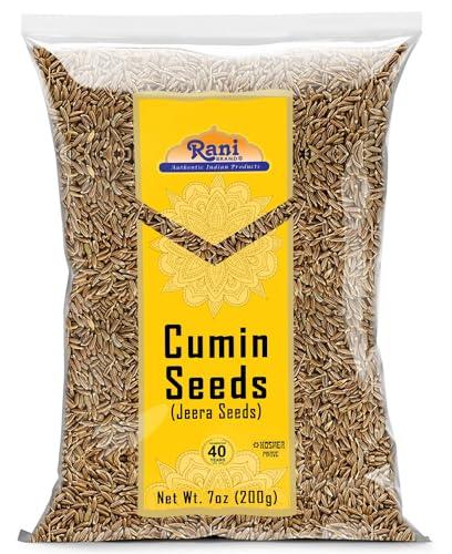 Rani Brand Authentic Indian Products Rani Cumin Seeds Whole (Jeera) Spice 7oz (200g) ~ All Natural | Gluten Friendly | NON-GMO | Kosher | Vegan | Indian Origin