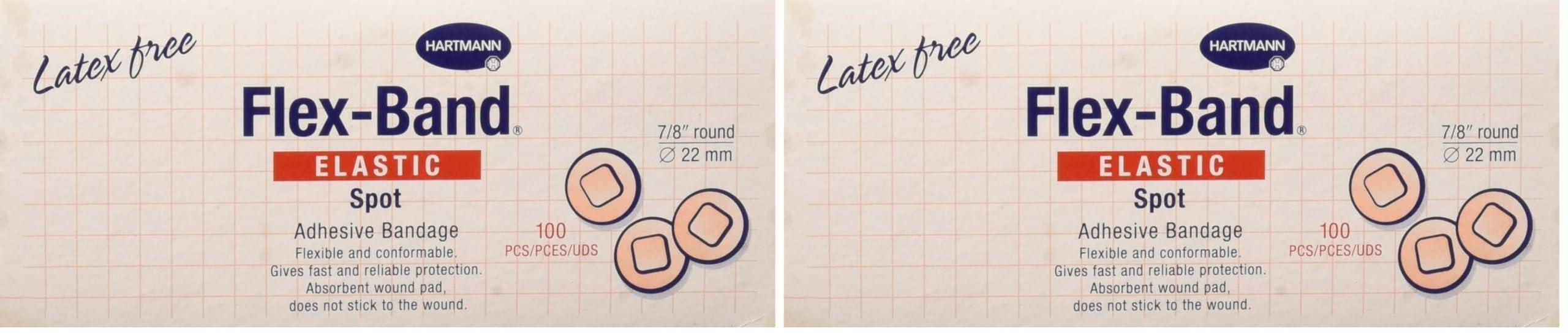 BND- Hartmann USA Flex-Band Fabric Adhesive Bandage, 7/8\" Spots, Box of 100 (Pack of 2)