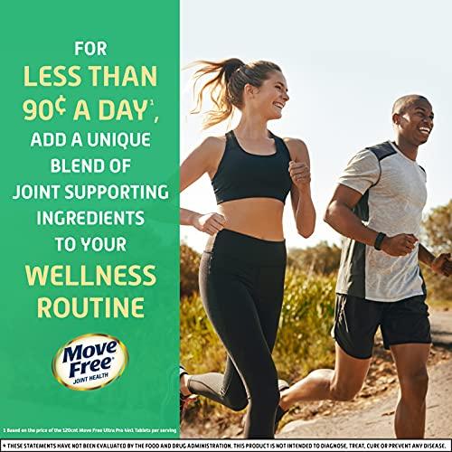 Move Free Move Free Ultra Pro with Quadruple Action Joint Support - Type 2 Collagen MSM Calcium Fructoborate & Manganese - Supports Joint Cartiliage Bone Connective Tissue, 120 Tablets (30 servings)