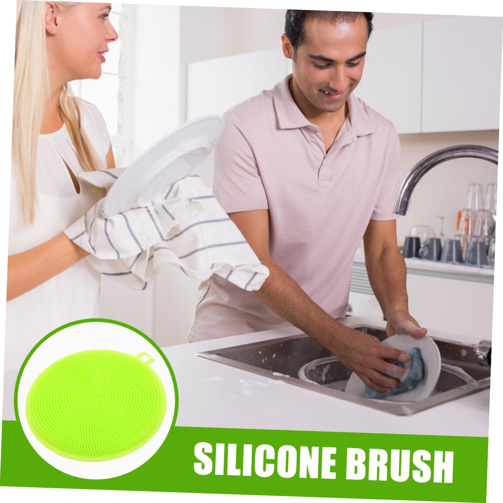 Ipetboom Ipetboom Kitchen Essential Dish Brush Silicone Non Scratch Cleaning Brush Dish Cleaning Brushes for Household Use