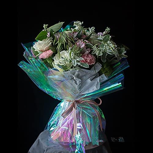 Generic Flower Wrapping Paper - 11yard/roll Rainbow Cellophane Flower Wrapping Paper rollPackaging Craft Gift Packing Paper Flower Tissue Paper - Purple - Bouquet Wrapping Paper