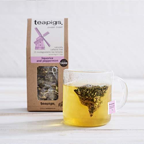 Teapigs Teapigs Liquorice and Peppermint Tea - Made of Whole Leaf Only - 15 Teabags (Pack of 2)