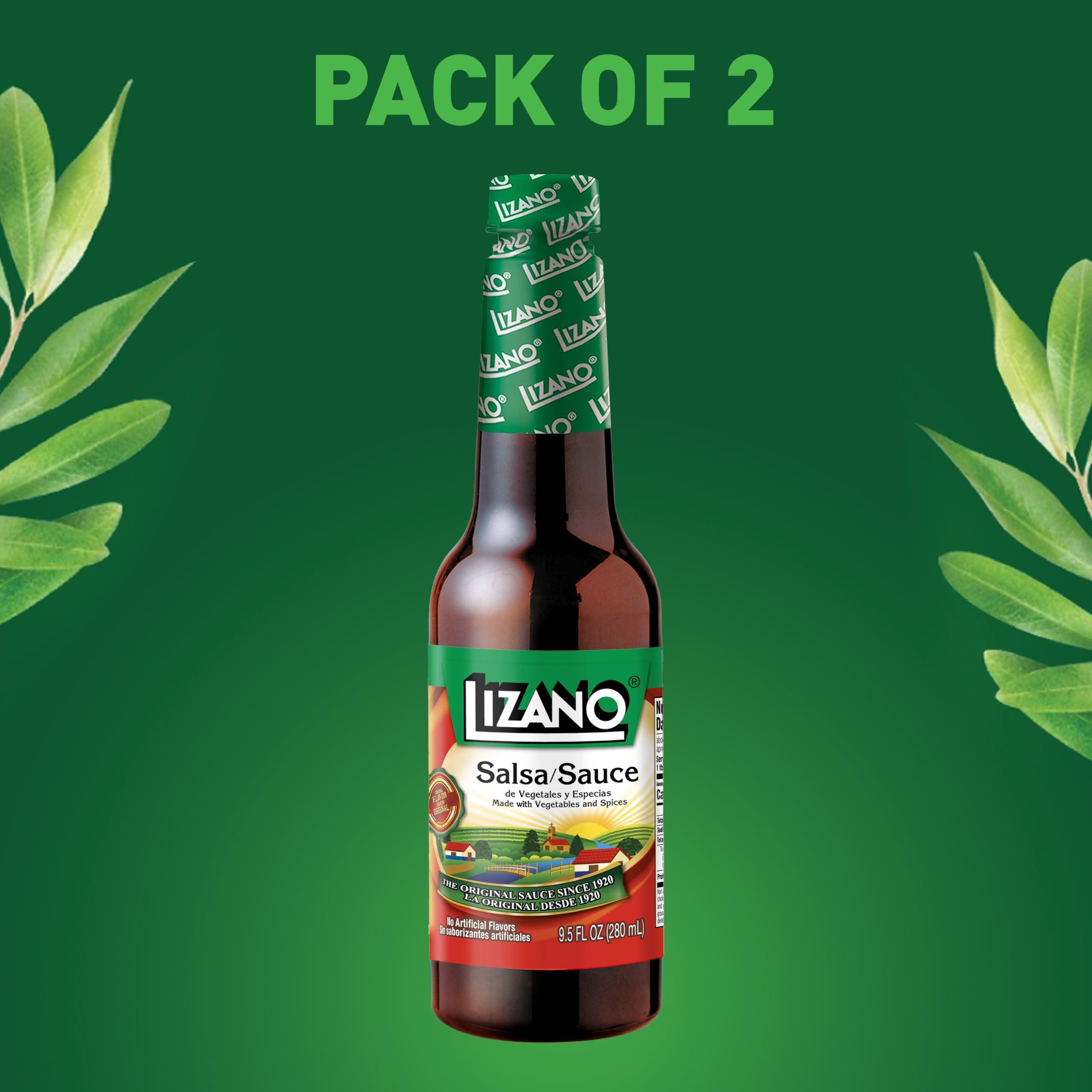 Lizano Lizano Salsa Sauce With Vegetables and Spices, 9.46 fl oz (Pack of 2)