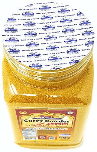 Rani Brand Authentic Indian Products Rani Curry Powder EXTRA HOT (11-Spice Authentic Indian Blend) 32oz (2lbs) 908g PET Jar ~ All Natural | Salt-Free | Vegan | No Colors | Gluten Friendly | NON-GMO | Indian Origin