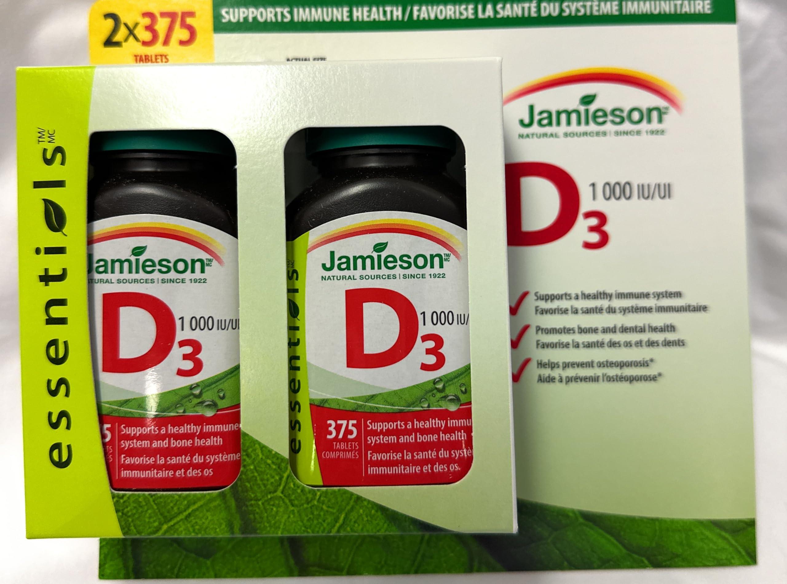 Jamieson Jamieson Vitamin D3 1000Iu Tablets-(2X375), 750 Count