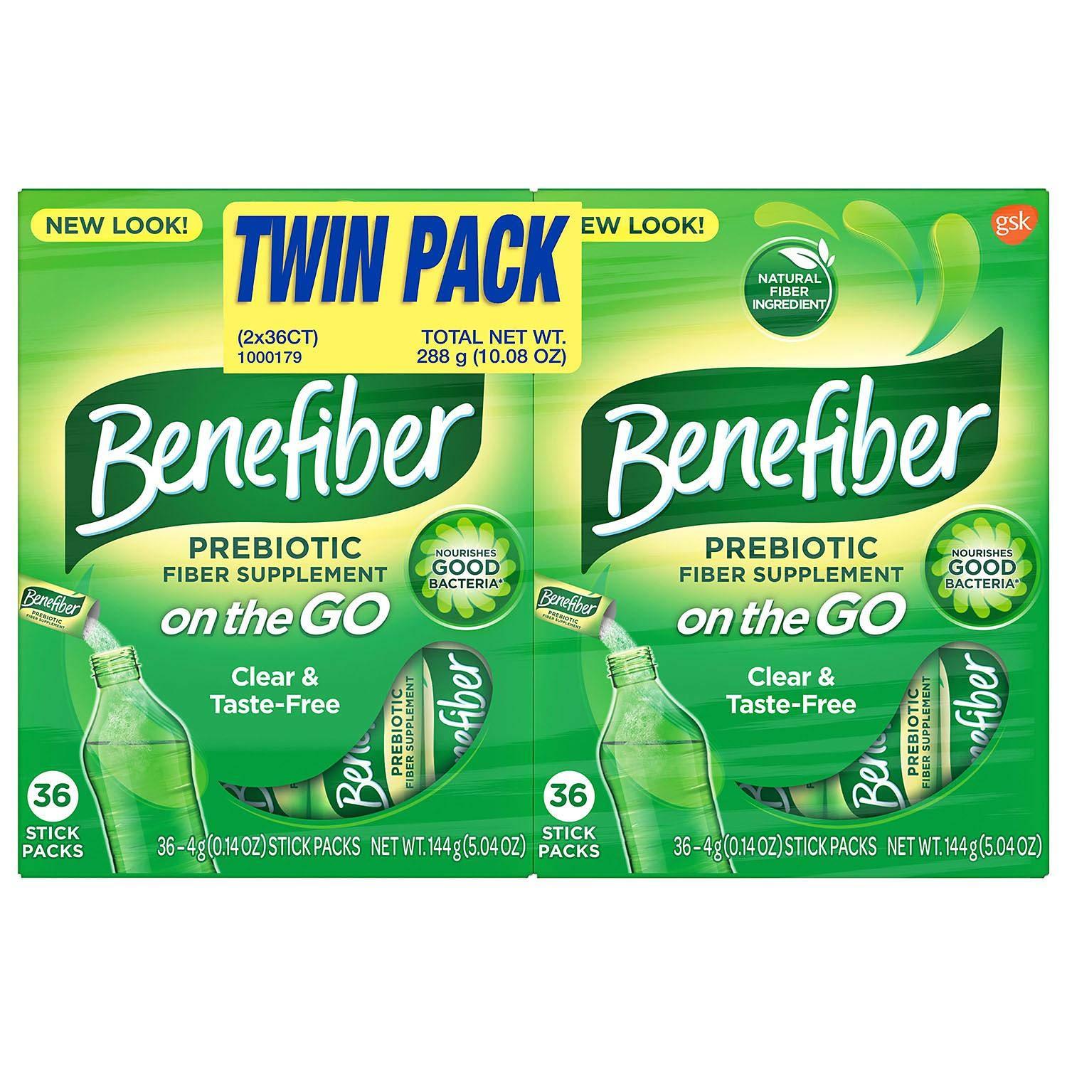 Benefiber Benefiber On The Go Fiber Supplement Stick Twin Pack (72 ct.)