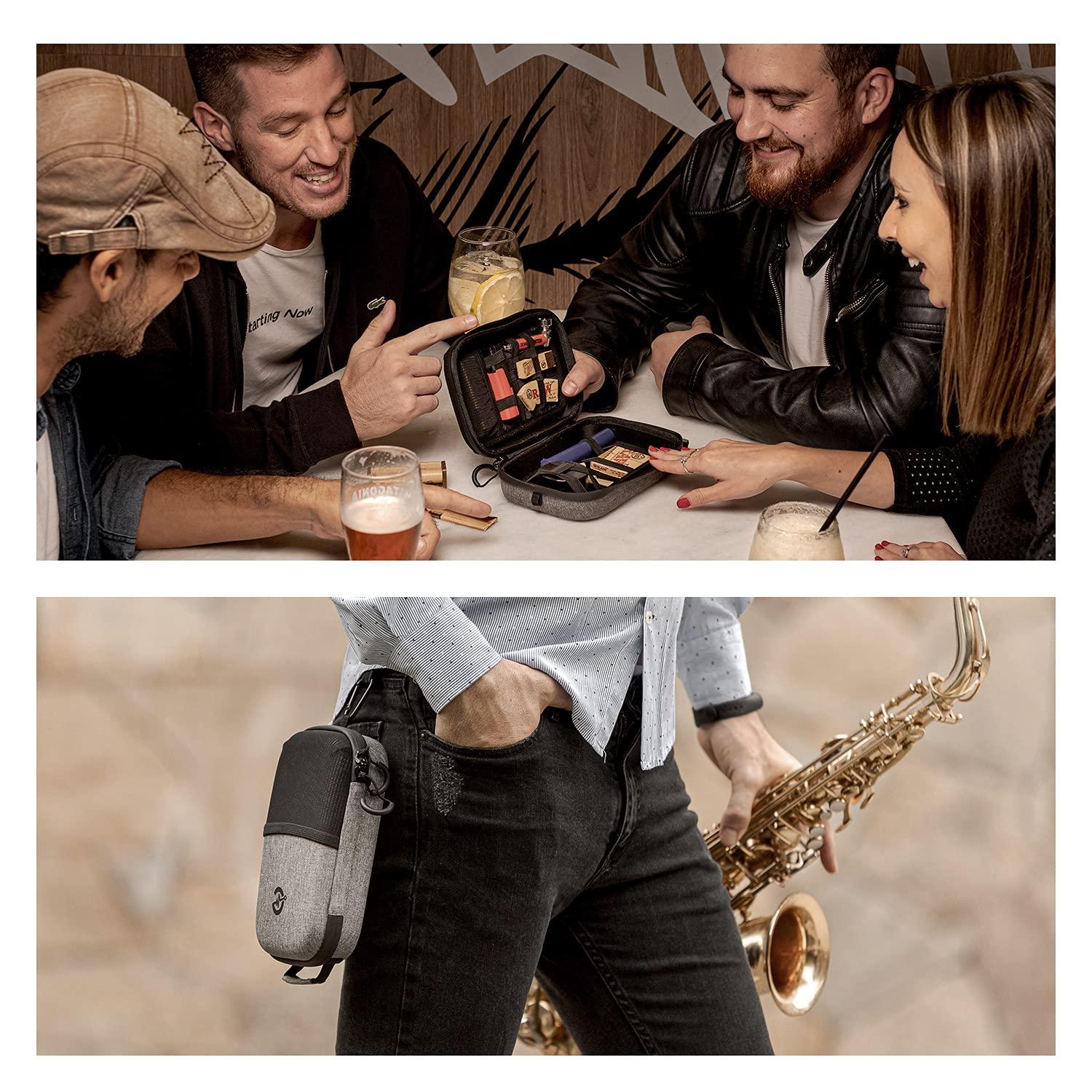 Epulse Epulse Smell Proof Box, Smell Proof Bag Case, Stash Containers, Small Lock Box, Vape Case, Pouch Travel, Smellproof Stash Bag for Accessories, Anti Smell Bags (8x6 in, Grey)