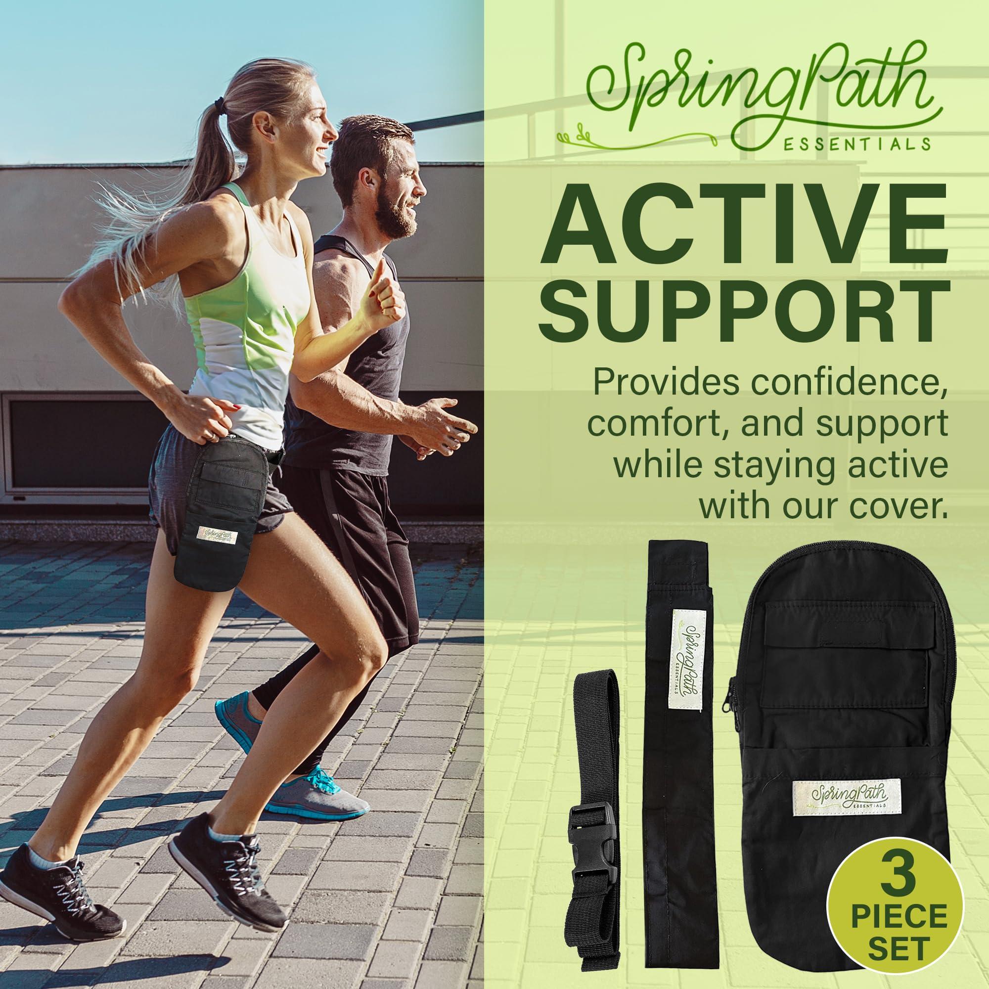 SpringPath Essentials, Inc. Nephrostomy Tube and Drainage Bag Cover (Black)