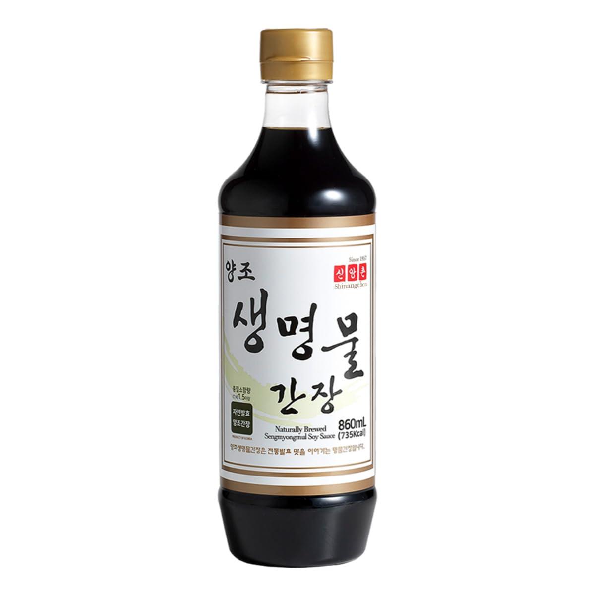 Shinangchon SANC All Purpose Korean Soy Sauce, 12.2 Fl Oz (Pack of 1) A Must-Have for Every Pantry, Low-Sodium Salt Substitute, NON-GMO Bean, No Artificial Additives, Naturally Brewed with Music Fermentation