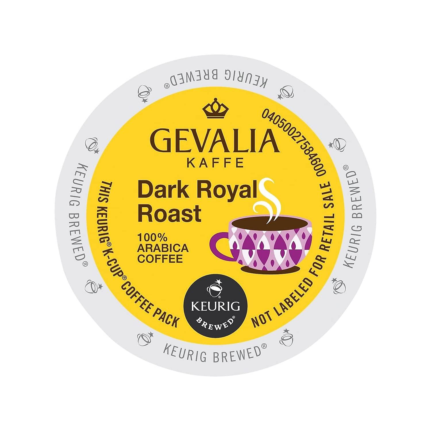Gevalia Gevalia Dark Royal Roast Coffee K Cup Coffee Pods, Caffeinated, 24 ct - 8.3 oz Box