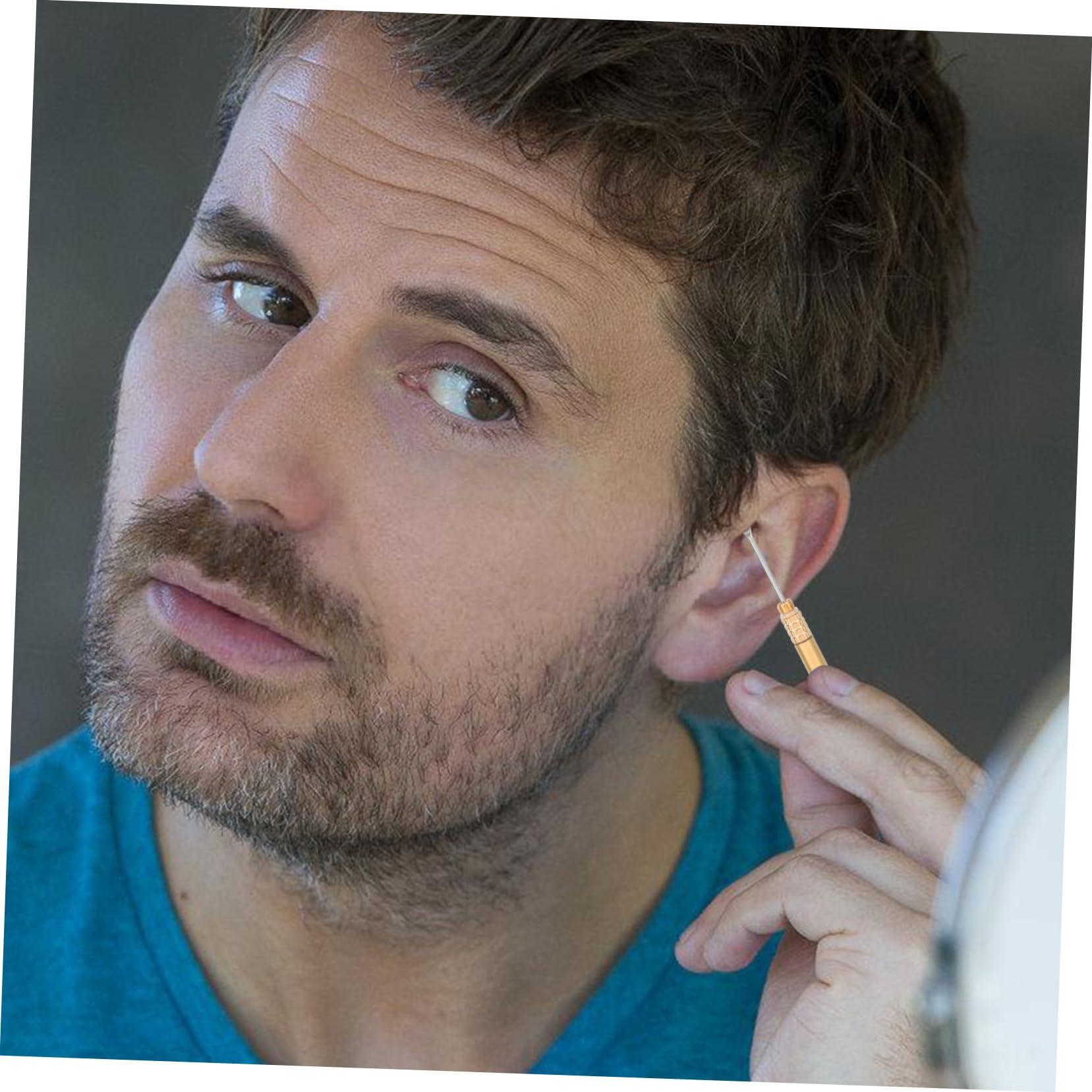 HEALLILY Titanium Alloy Ear Spoon Ear Wax Cleaner Earwax Removable Spoon Digging Ear Spoons Ear Cleaner Ear Wax Removal Tool Ear Wax Picker Ear Pick Spoon Titanium Alloy Earpick