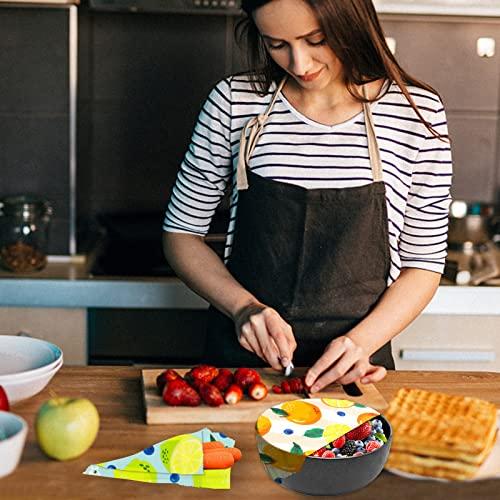 WDG Reusable Beeswax Wrap - 9 Pack, Beeswax Wraps for Food, Eco-Friendly Beeswax Food Wrap, Organic, Sustainable, Biodegradable, Zero Waste, Plastic-Free Food Storage (1L Orange | 3M Lemon | 5S Pear)