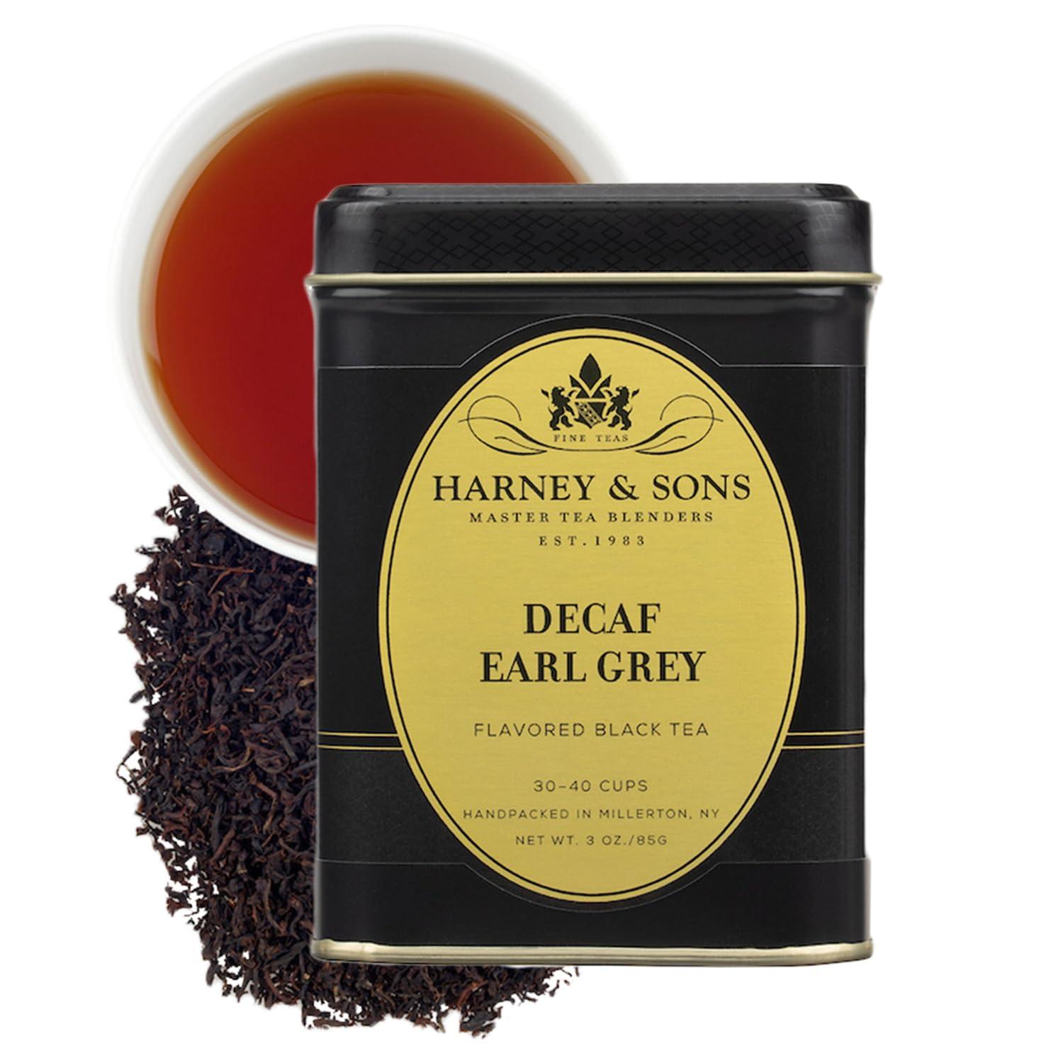Harney & Sons Harney & Sons Decaffeinated Earl Grey Tea, Loose Leaf 4 ounce tin