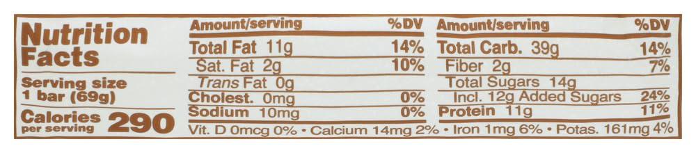 GoMacro Go Macro Macrobar Protein Pleasure Peanut Butter Chocolate Chip, 2.5 Ounce