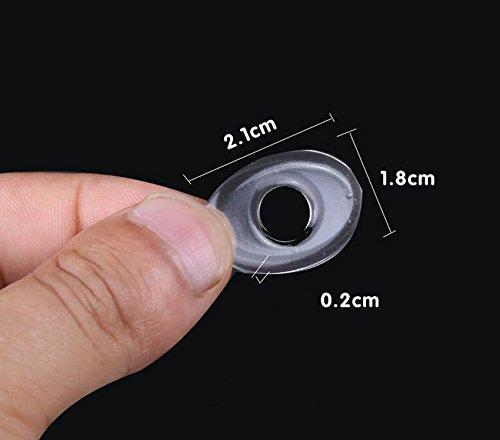 Happyupcity 36PCS/6 Sheets Transparent Gel Oval Foot Corn Cushions Relief Rings Gel Pads Caps Self-Adhesive Anti-Friction Remover Shoes Stick Protector