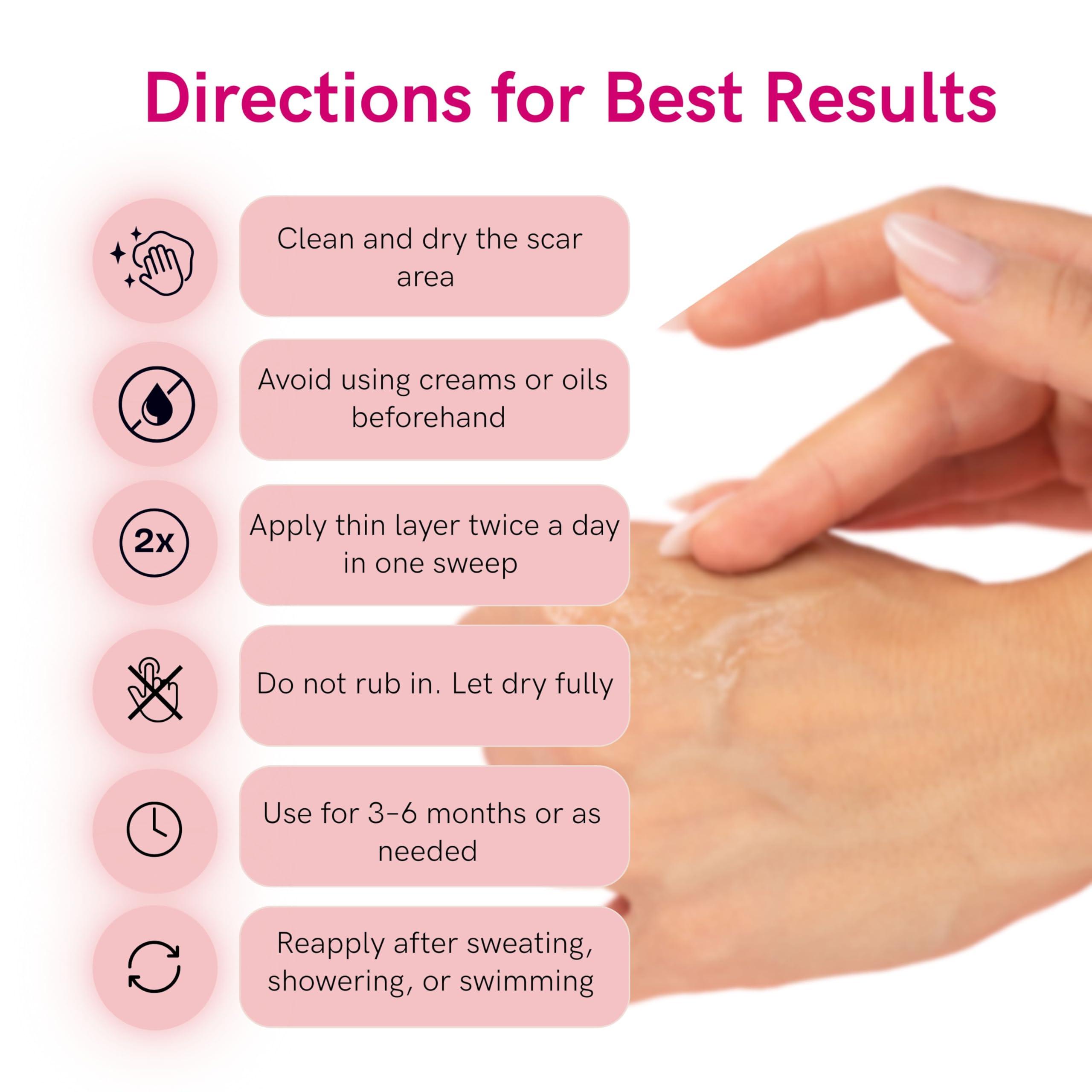 LIPOELASTIC LIPOELASTIC Silicone Scar Cream for Surgical Scars, Medical Grade Silicone Scar Gel with Vitamin E for C-Section, Burn, Stretch Marks, Wound, Old Scar, Acne Scar Treatment, Crema para Cicatrices