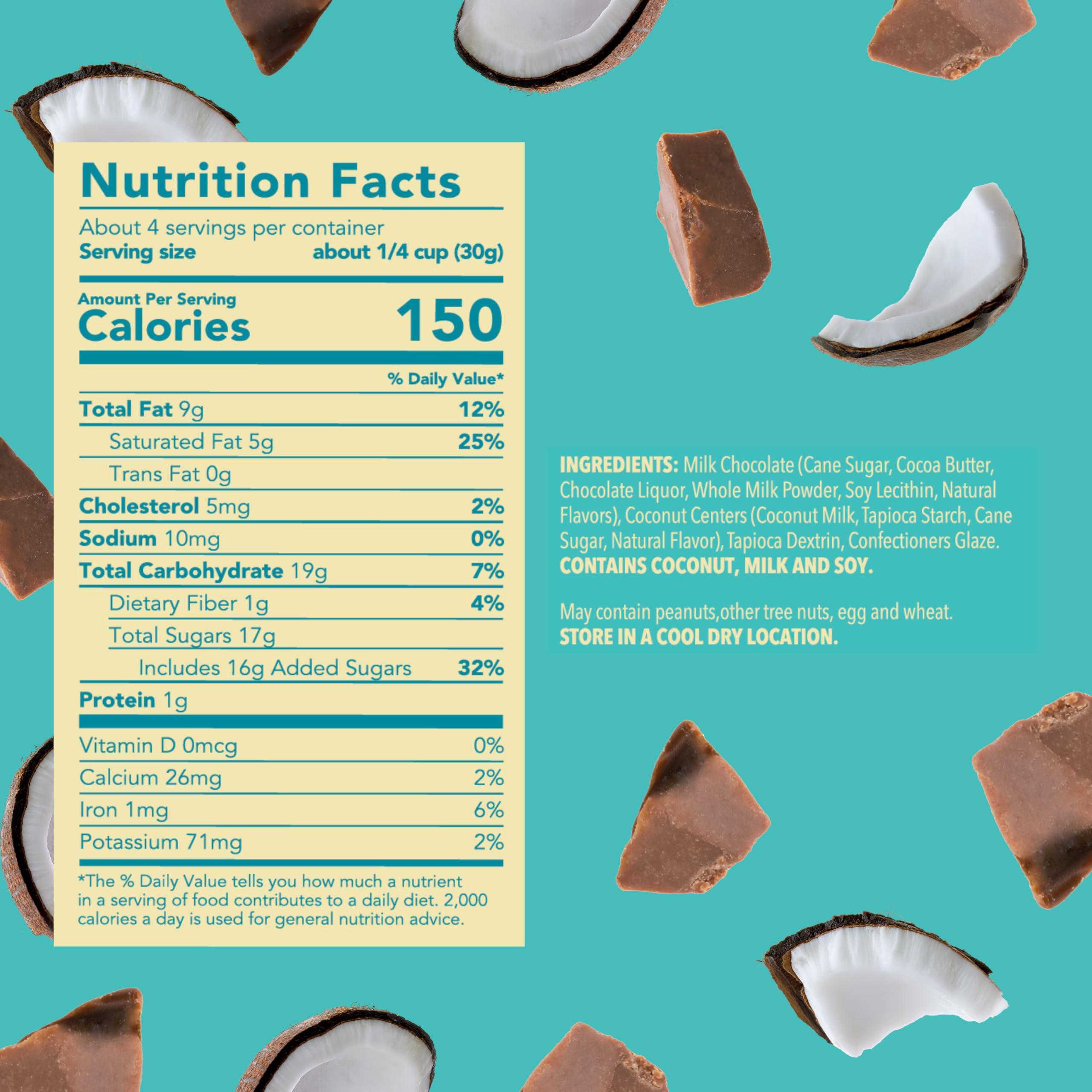 Tru Fru Tru Fru Real Coconut Melts Hyper-Dried Fresh in Milk Chocolate, 4.2 Ounce Bag