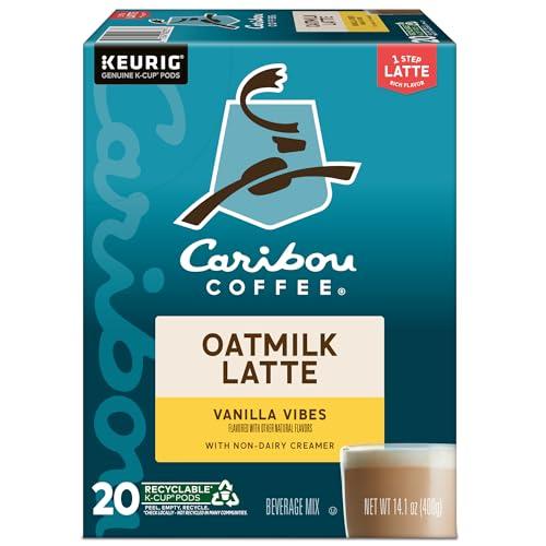 Caribou Coffee Caribou Coffee Vanilla Vibes Oatmilk Latte, One Step Latte Single Serve Keurig K-Cup Pods, 20-Count Box