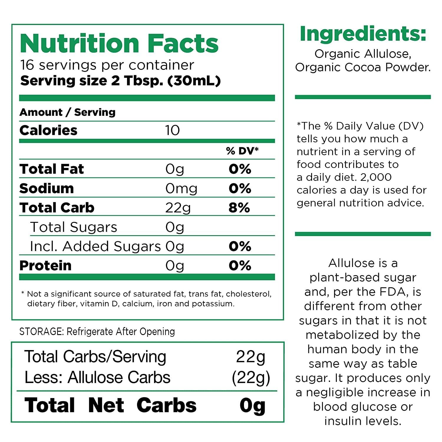 RxSugar RxSugar Organic Pancake Syrup 2-Pack | Allulose sweetener | Diabetes-Safe Natural Sugar | Keto Certified | Non-GMO Project Verified | Gluten-Free Certified