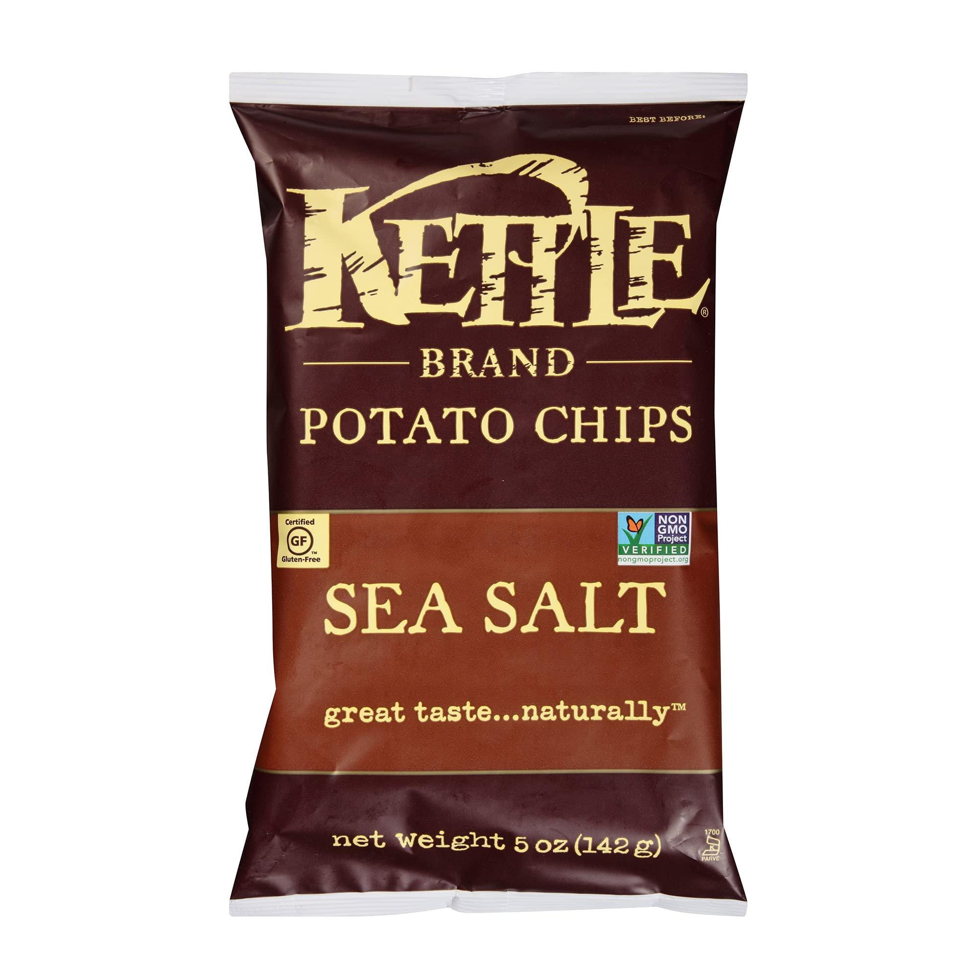 Kettle Kettle Brand Natural Gourmet Potato Chips with Sea Salt, 5 oz