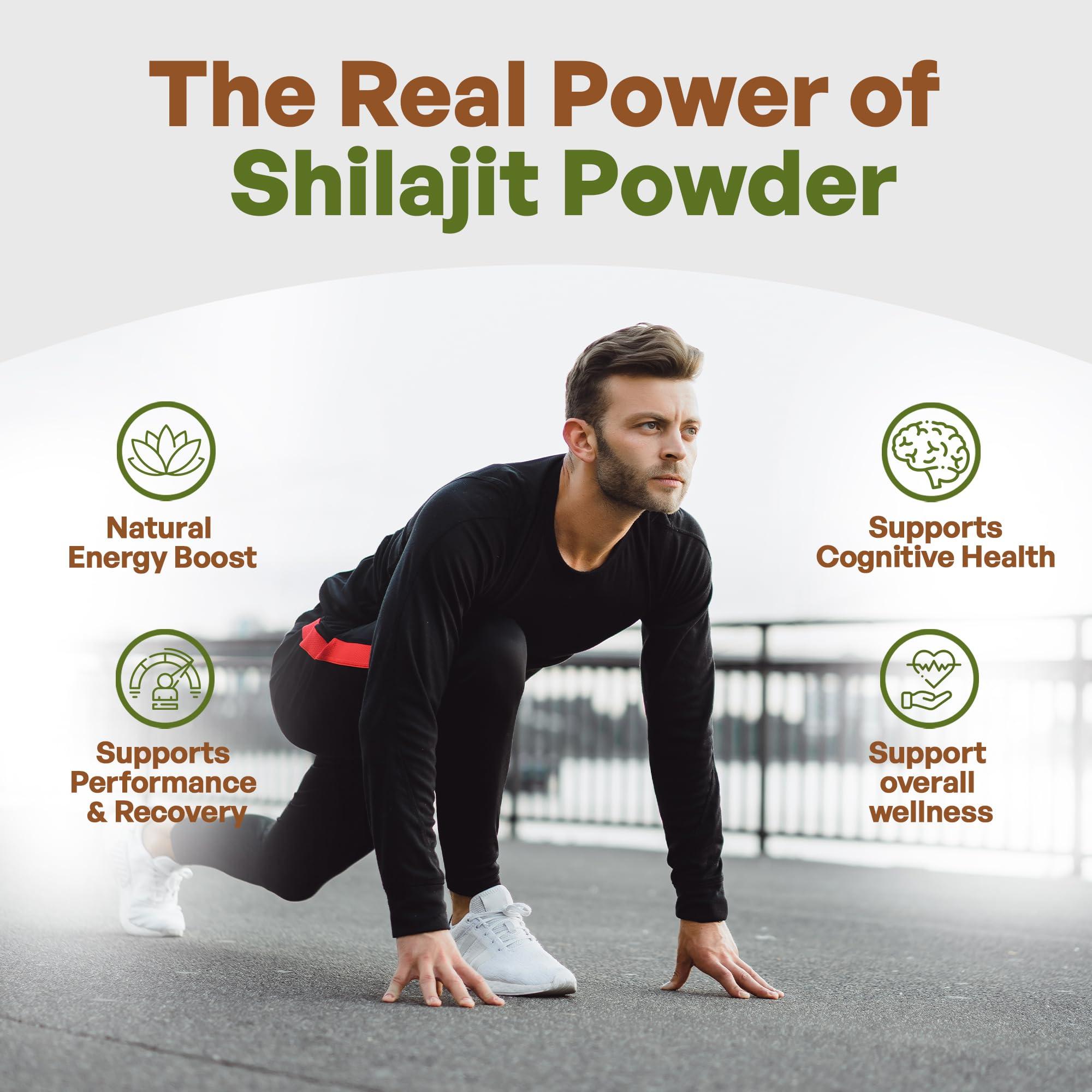 Go Nutra Go Nutra Shilajit Powder Pure Himalayan Shilajit 40% Fulvic Acid Trace Minerals - 4oz.