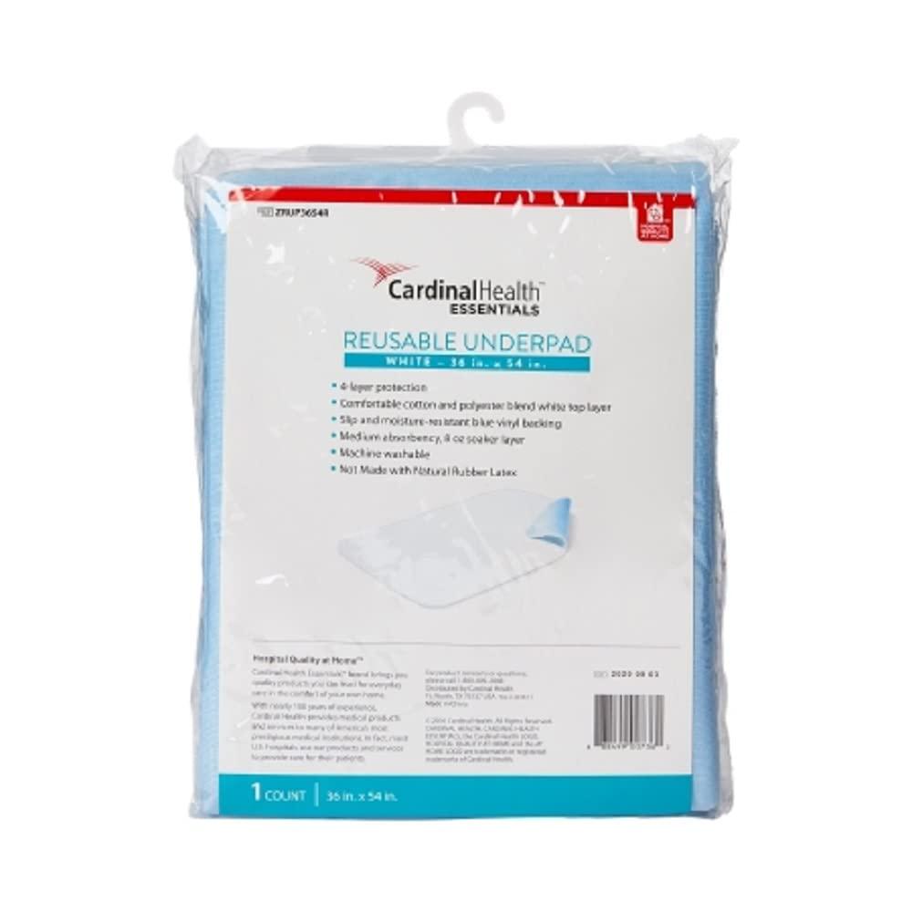Reliamed 4 PC 36x54 Reusable Washable Underpad Bed Nursing Under Pad Hospital Grade Incontinence