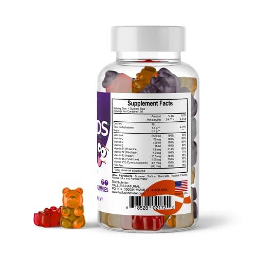 Hallusa Natural Hallusa Natural Multivitaminas para Niños en Gomitas Refuerza su sistema inmune, su concentración y Memoria contiene Vitaminas A,C,D,E,B en todas sus categorias
