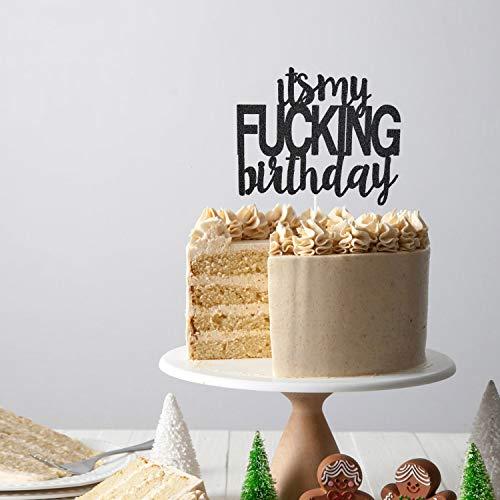 PANHUI It’s My Birthday Cake Topper Funny Happy Birthday Party Decorations