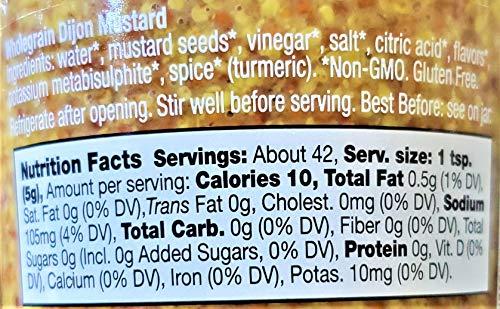 Bornier Bornier French Wholegrain Dijon Mustard (2 Pack, Total of 14.8oz)