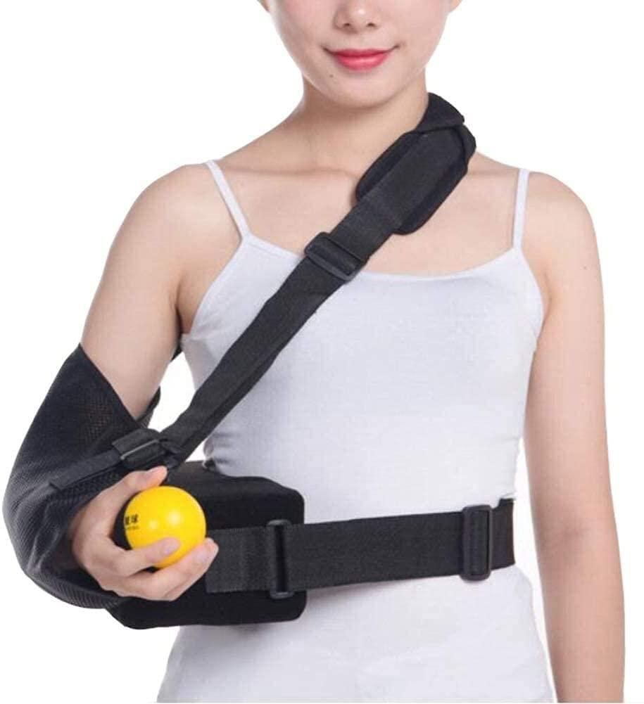 EIERFSKIOT EIERFSKIOT arm Sling Shoulder Sling arm Brace Shoulder immobilizer Adjustable Arm Sling Shoulder Immobilizer Sling with Pillow,Left or Right Elbow Support Ideal for Rotator Cuff Repairs(Size:Leftarm)