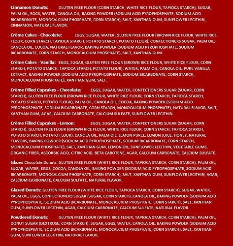 Katz Gluten Free Katz Gluten Free 8 Pack, 2 Crème Cakes, Vanilla and Chocolate, 2 Crème Cupcakes, Lemon and Chocolate, 4 Flavors Donuts | Dairy Free, Nut Free, Soy Free, Gluten Free | 1 Pack of each