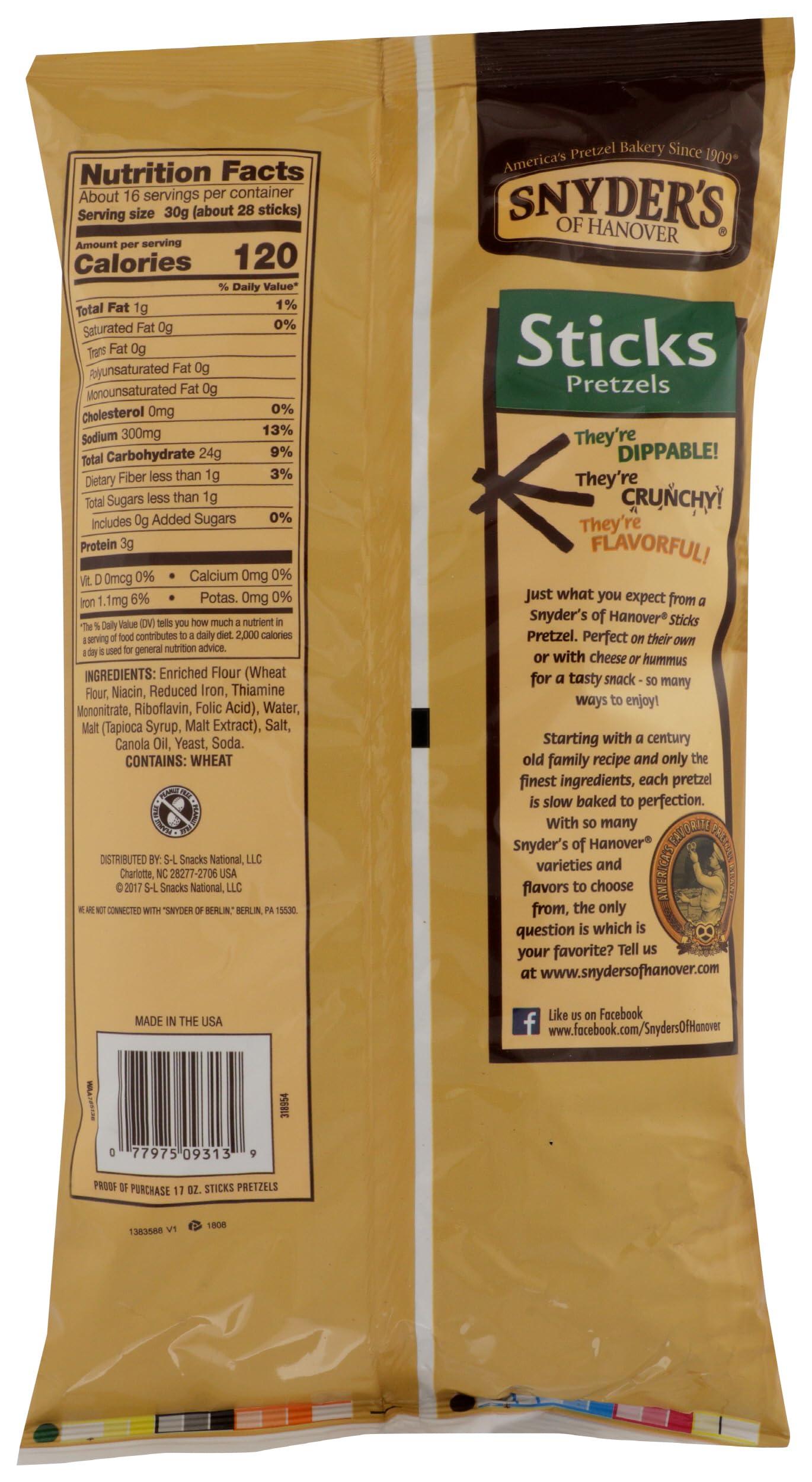 Snyder's of Hanover SNYDERS OF HANOVER Pretzel Sticks, 17 OZ