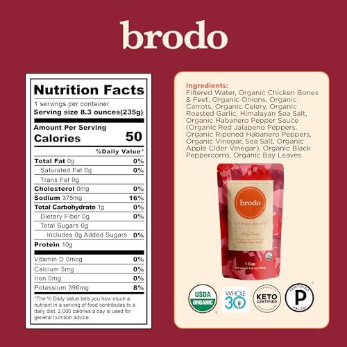 Brodo Brodo Chicken Broth (8.3 Ounce (Pack of 6), Brodo Variety Pack)