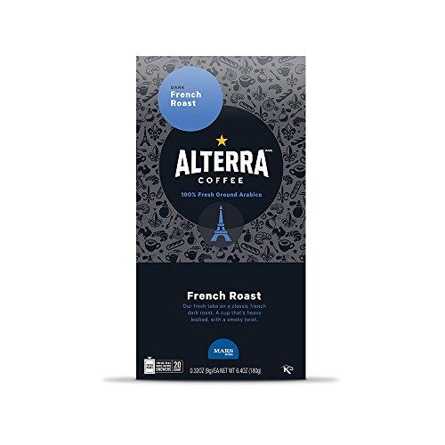 Mars Drinks ALTERRA Coffee French Roast Single Serve Freshpacks for MARS DRINKS FLAVIA Brewer, 20 Packets