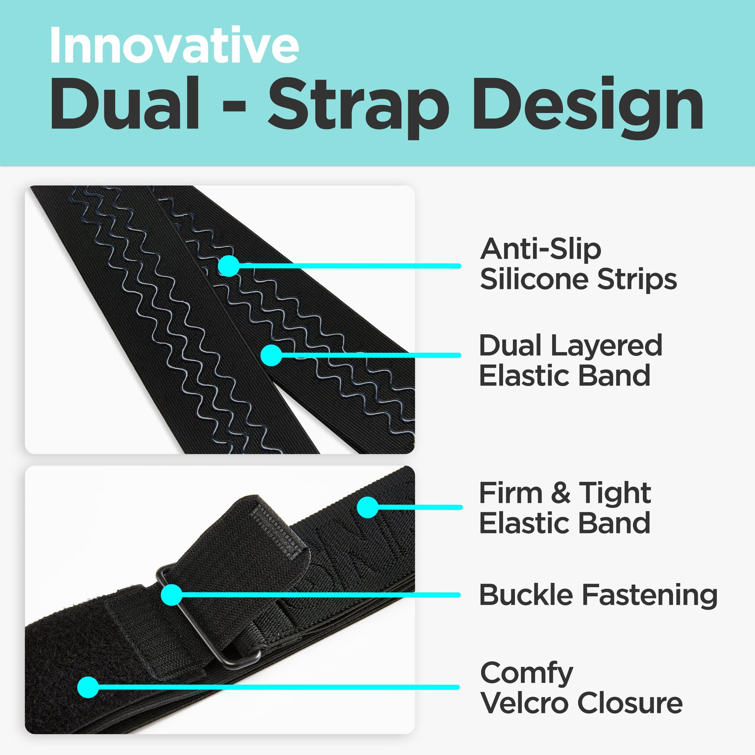 SNPE SNPE Enhanced Stability with Dual Support PowerFit Pro SI Joint Belt - Unique Dual-Band Design, Eco-Friendly Material, Reinforced Construction, Secure Buckle, Optimal Support (Medium)