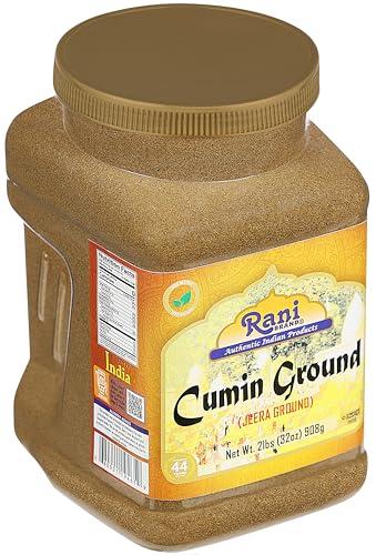 Rani Brand Authentic Indian Products Rani Cumin (Jeera) Powder Spice 32oz (2lbs) 908g PET Jar ~ All Natural | Vegan | Gluten Friendly | NON-GMO | Kosher | Indian Origin