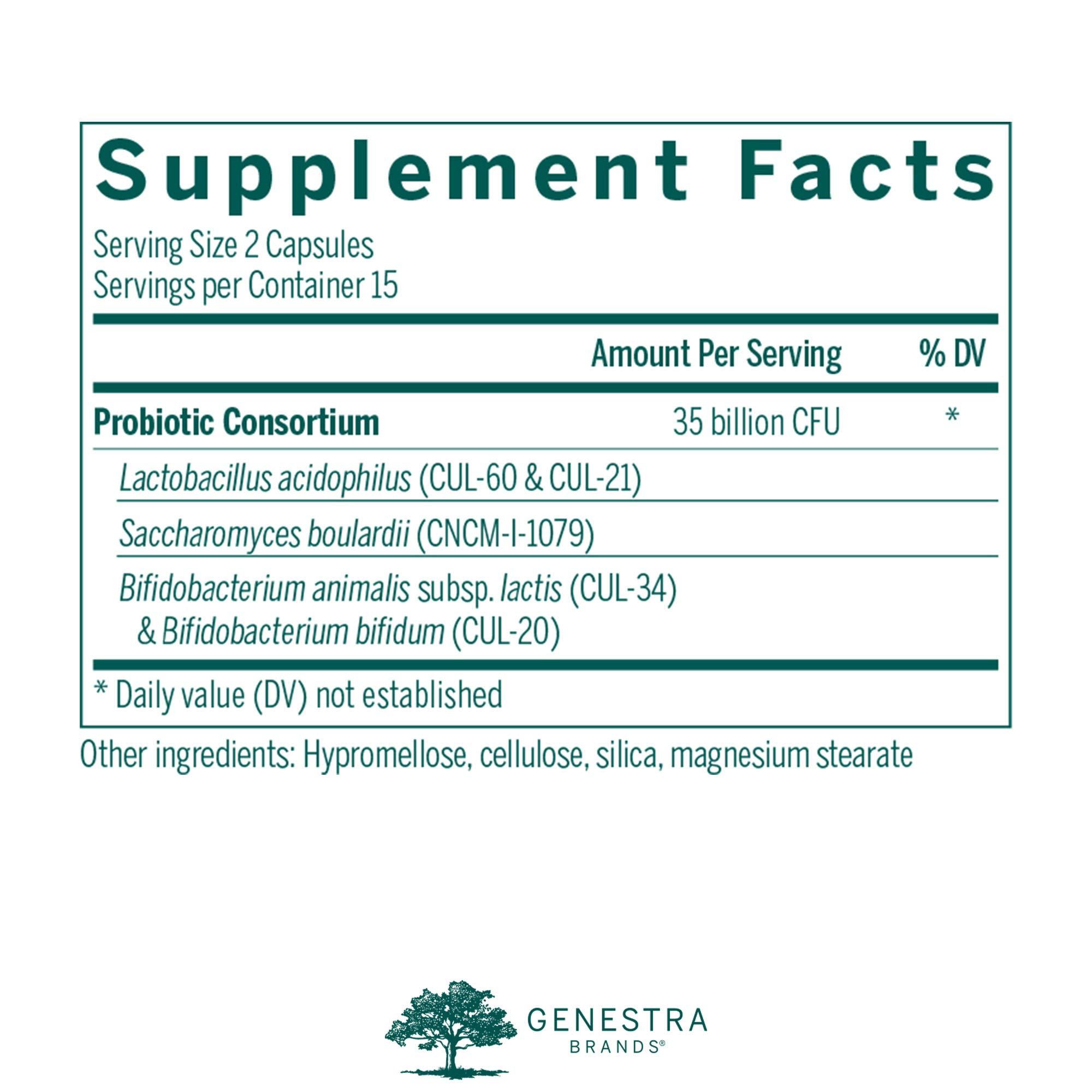Genestra Brands Genestra Brands - HMF Travel - Shelf Stable Probiotics to Support Gastrointestinal Health When Travelling - 30 Capsules