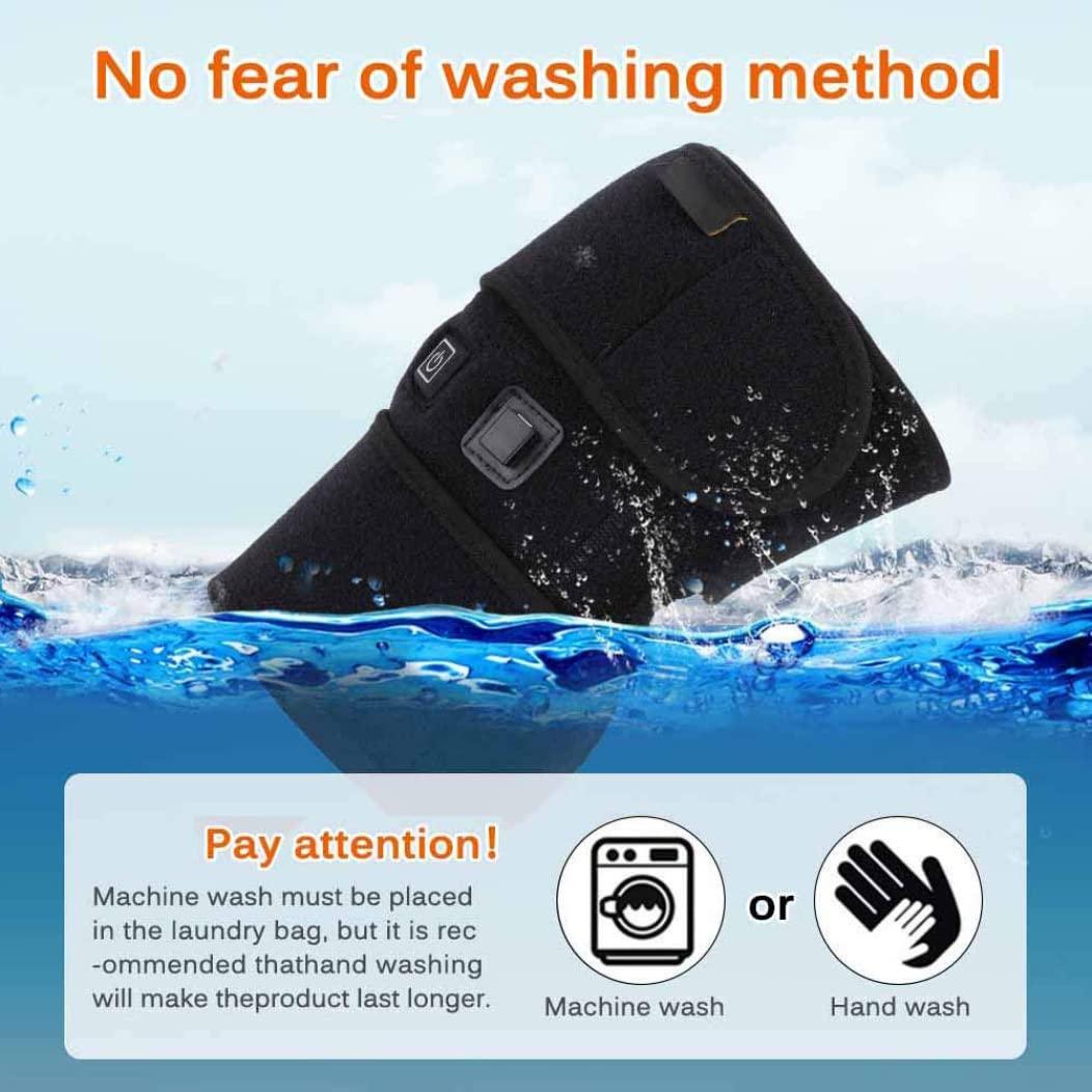 KUYYFDS Heated Knee Braces Pain Relief Heated Knee Pad Massager Support Warm Wrap Rechargeable Electric Adjustable Temperature for Winter