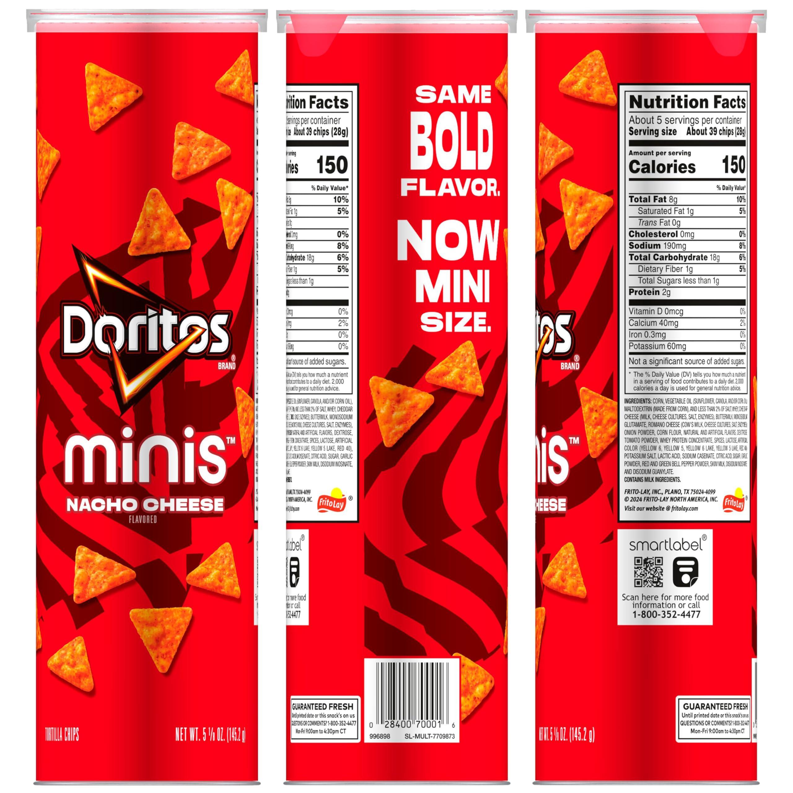 Doritos Doritos, Mini Nacho Cheese, 5.12 Ounce