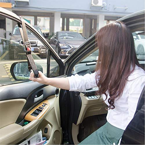 ZipSeven ZipSeven Car Handle 1 Piece Portable Automotive Handle Assistance Mobility Aid Adjustable Auto Assist Grab Bar Vehicle Seat Transfer Handles Handicapped Accessories for Able Elder - Black