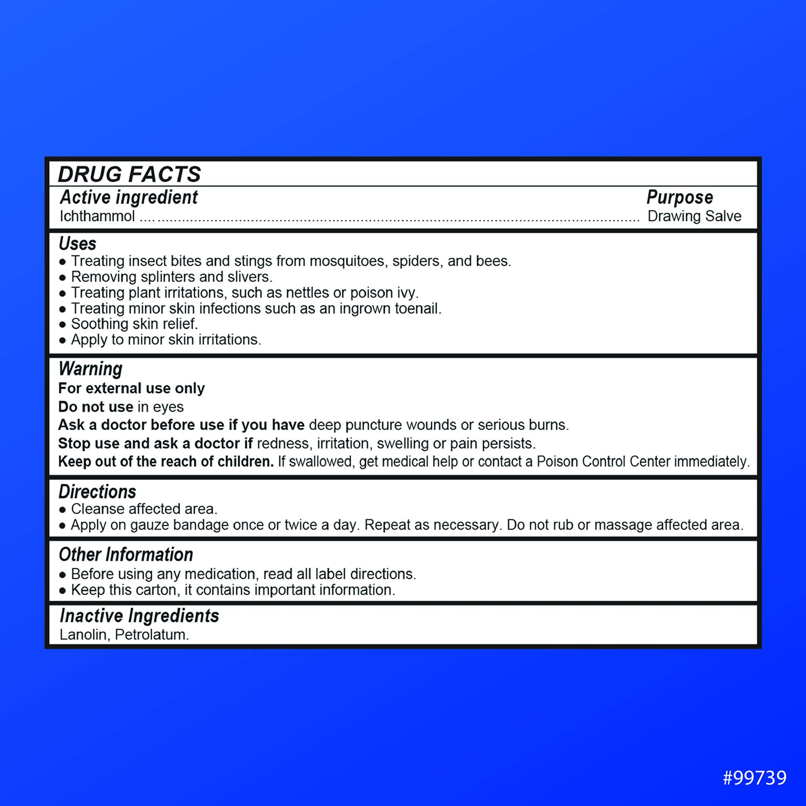 Quality Choice Quality Choice Ichthammol Ointment 20%, Advanced Drawing Salve, Soothing Skin Relief for Plant Irritations, Splinter, Slivers, Acne, Boils, Ingrown Hairs & Nails,Bug Bites & Stings, 1oz Tube