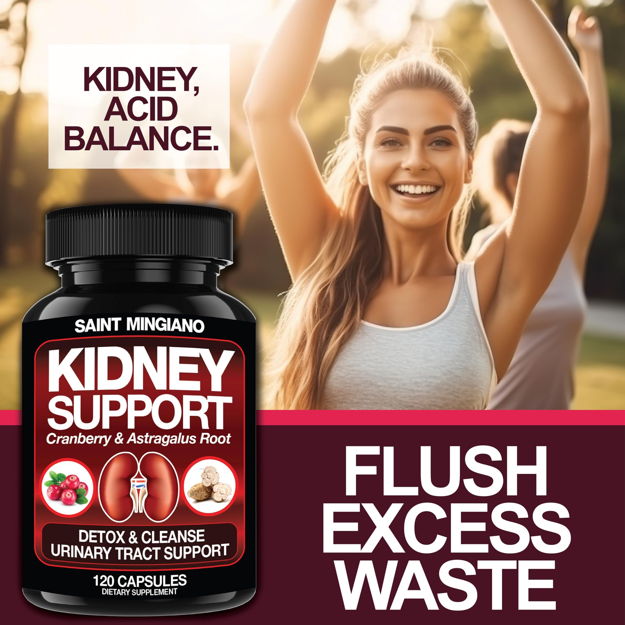 Saint Mingiano Saint Mingiano Kidney Support Cleanse Detox & Repair 120 Casuals - Together with - Men\'s Prostate Health Advanced Prostate Supplements - 120 Capsules