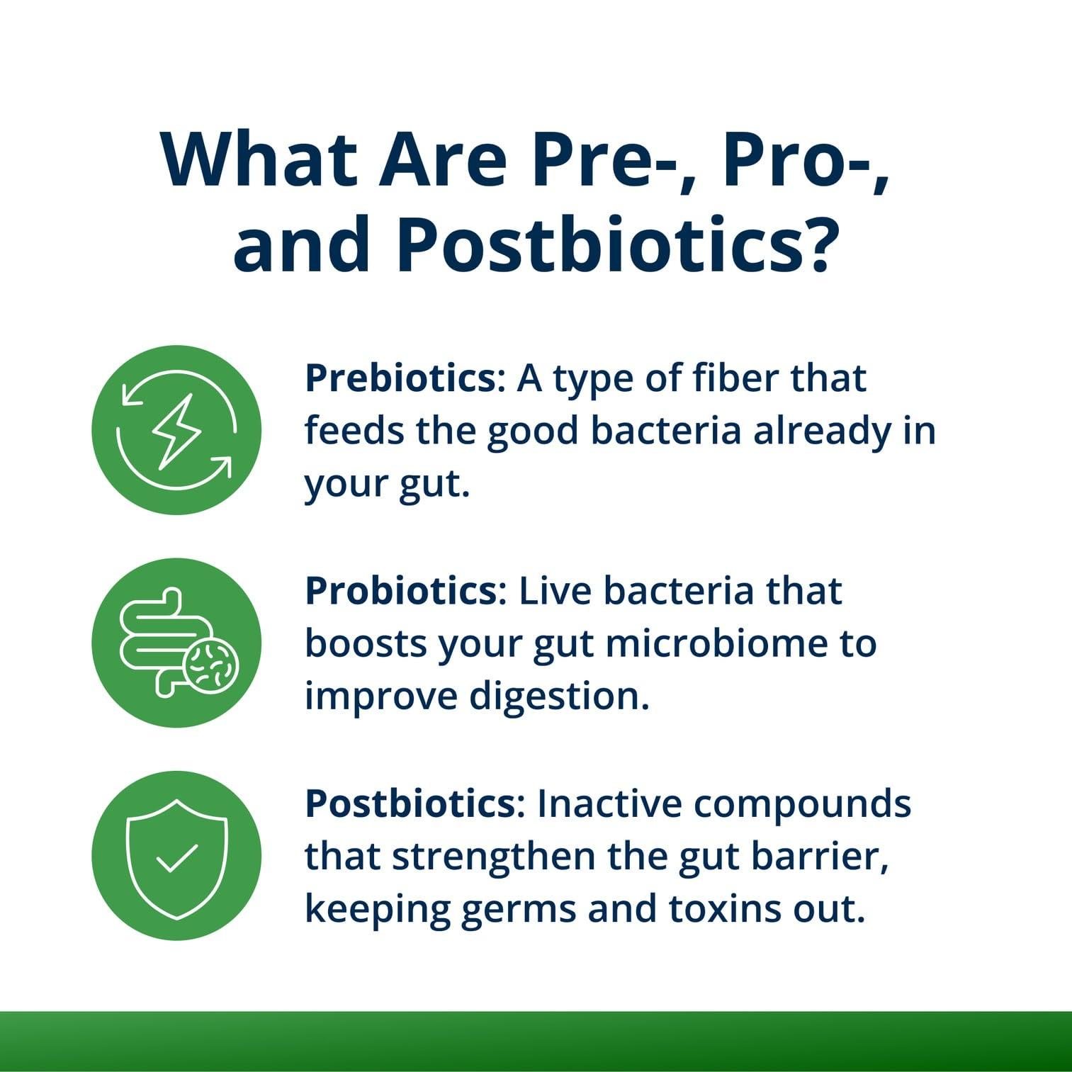 Metagenics Metagenics UltraFlora Triplebiotic with Akkermansia- Digestive Supplement for Gut Health & Gut Barrier Function* - Contains Prebiotic, Probiotic & Postbiotic - 30 Capsules